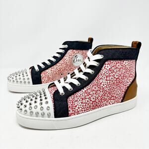 Christian Louboutin Louis Orlato Spike High-Top Sneakers Size Women’s US 10